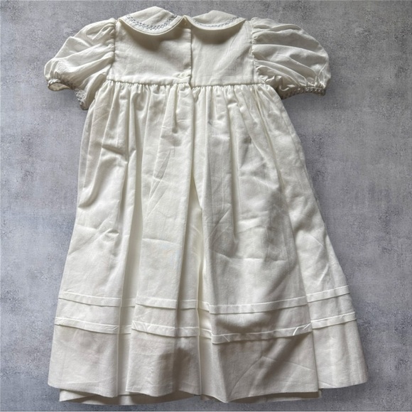Strasburg Heirloom Dress White Smocked Lavender Embroidery Size 6M - NWT - Picture 4 of 10